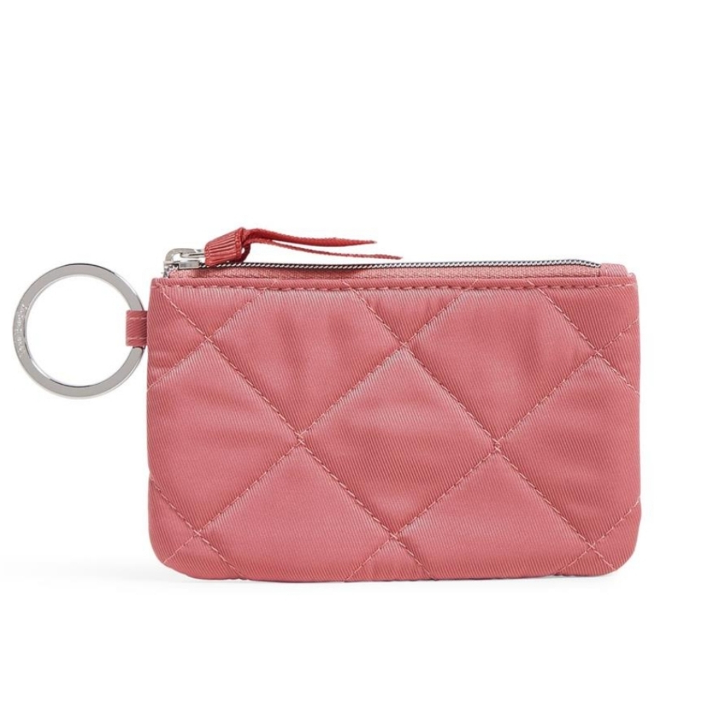 Vera Bradley Performance Twill "Strawberry Ice" Zip ID Case; NWT